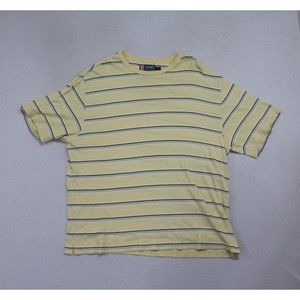 Chaps Ralph Lauren Men Knit Tee Shirt Striped Size XL